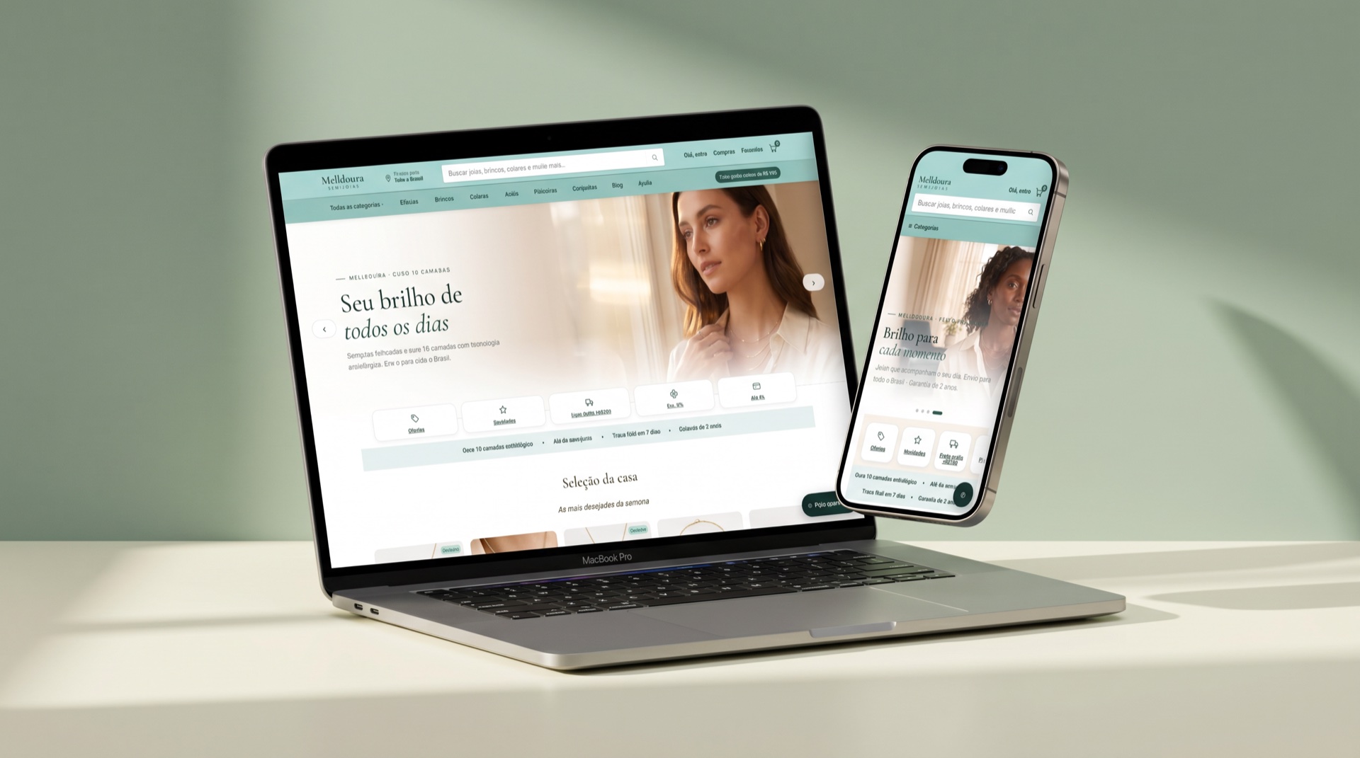 Melldoura, projeto real de e-commerce publicado pela Montan